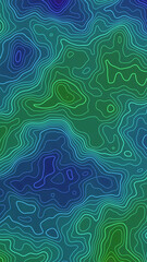 Topographic map contour lines background with blue and green gradient © Arif Stock Studio 