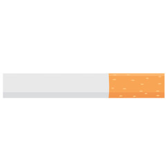 single unlit cigarette flat illustration © Pheladi Shai