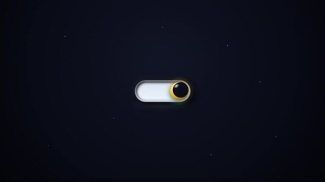 Dark mode toggle switch changing from light theme to dark ui mode