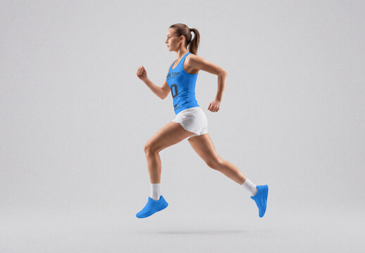 Women Running Tank Top Mockup