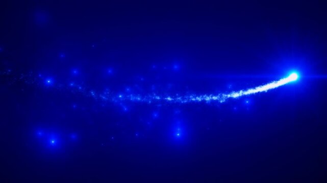 魔法の杖のキラキラの軌跡 キラキラエフェクト動画素材 4Kループ