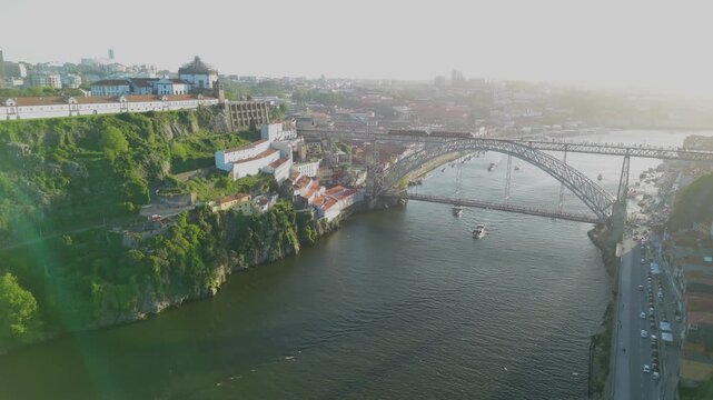 Dom Luis I Bridge Links Porto and Gaia Across the Douro