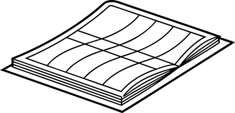 Paper Sheet Outline Stroke Designs. Folded Paper Outline Illustration Set. Crumpled Paper Shape Outline Designs. Torn Paper Edge Line Illustrations. Paper Stack Outline Stroke Elements.