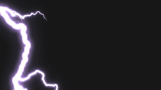 3D render lightning effect A dynamic and mesmerizing display of powerful lightning in a night sky.
