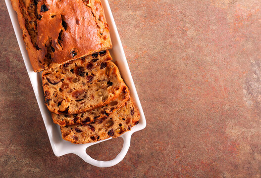 Bara brith - traditional Welsh tea bread flavoured with tea
