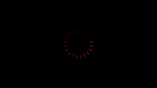 Loading Circle, video. Download progress, preloaded animation web design template, interface buffering upload.. Simple Black And Red Preloader With Dots Circle.


