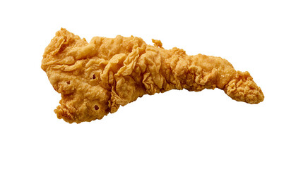 Golden crispy breaded fried chicken tender strip © Michal