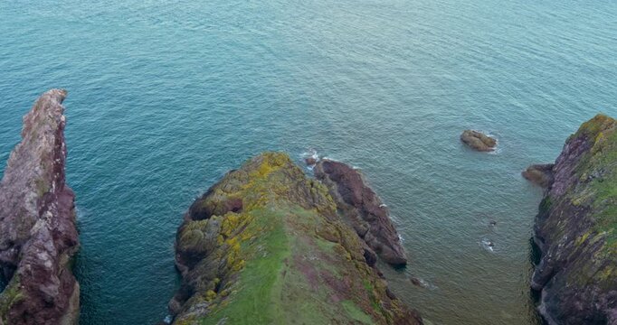 Wide of sea cove in Eyemouth