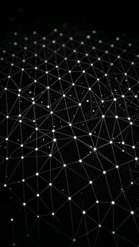 abstract digital background with nodes