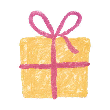 PNG Hand-drawn gift box illustration.