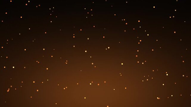 Golden Ember Particles Rising Seamless Loop &mdash; Fire Sparks Background Video