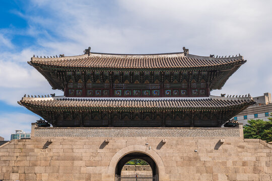 Dongdaemun, the east great gate of old Seoul city in South Korea.