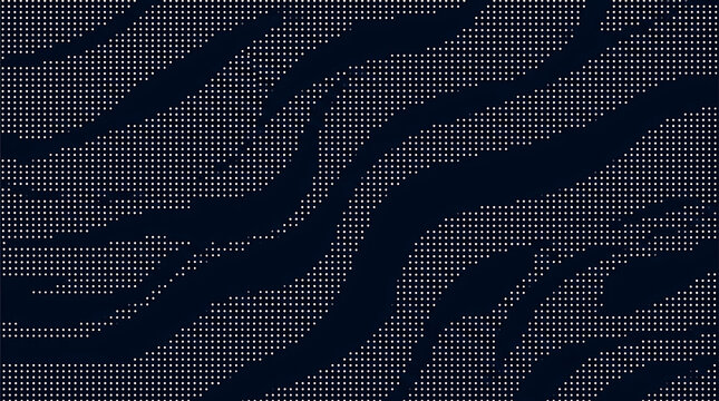 White dot matrix zebra pattern isolated on transparent background for