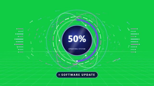 Software Update Loading Process on Computer Screen