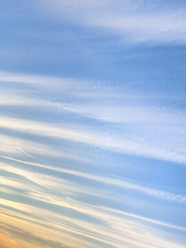 Wispy Clouds Against a Blue Sky