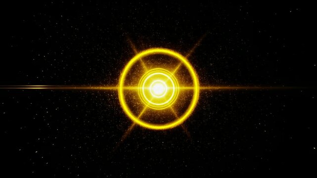 衝撃波のように一気に広がる魔法エネルギーの光の輪