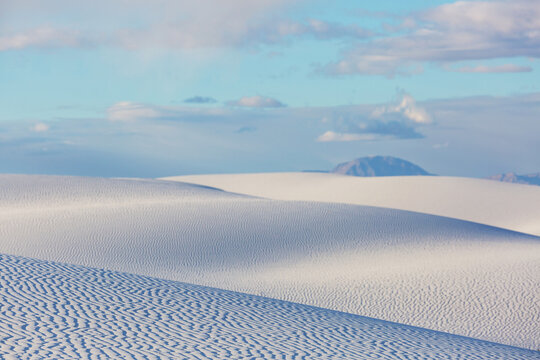 White sand dunes