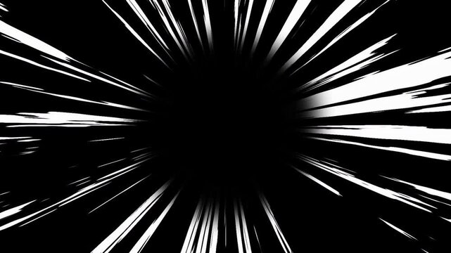 anime speed lines overlay on black background for manga action scenes, comic comic book fight effects, and fast focus animated.