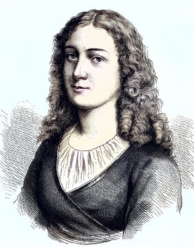 Charlotte Luise Antoinette von Schiller, born of Lengefeld, 22 November 1766, 9 July 1826, was the woman of the poet Friedrich von Schiller, Germany, reproduction of an image, woodcut from the year 1881, digitally restored, historical, born of Lengefeld, 22 November 1766, July 9, 1826, was the woman of the poet Friedrich von Schiller, reproduction of an image, woodcut from the year 1881, digitally improved, historical