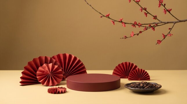 Celebrating the vibrant traditions of chinese new year with elegant decorations and symbolic displays