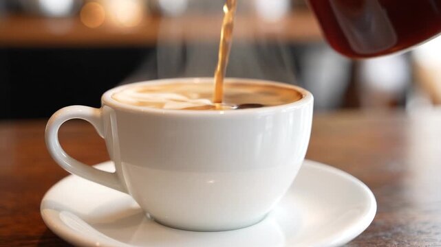Coffe cup in breakfast