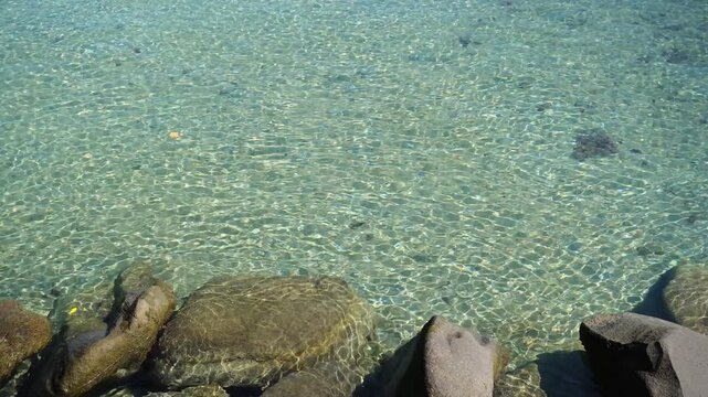 Crystal Clear Shallow Tropical Sea Water