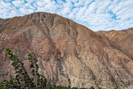 Arid mountain at San Juan de Lanca - Huarochiri, Lima, Peru