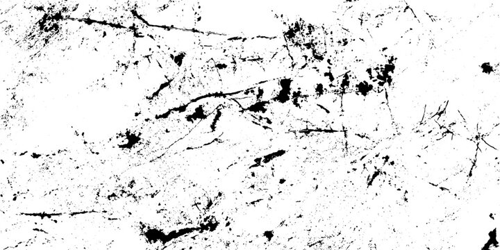 Scratched and Cracked Grunge Urban Background Texture Vector. Dust Overlay Distress Grainy Grungy Effect. Distressed Backdrop Vector Illustration. Isolated Black on White Background. EPS 10.