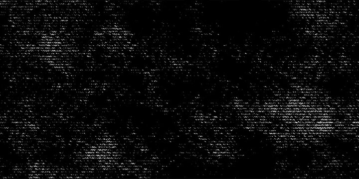Monochrome texture composed of irregular graphic elements. Distressed uneven grunge background. Abstract vector illustration. 