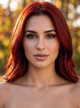 A beautiful fashionable woman posing in a stylish outfit, elegant portrait