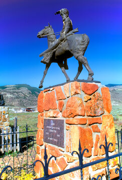 Monument to Jeremiah Johnson Cody Wyoming WY