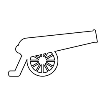 Cannon icon isolated on transparent background