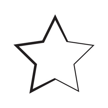 Creative Minimalist Star Icon Vector Design Element