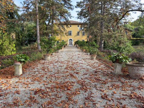 The entrance to the villa