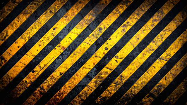 Warning stripes illustration - industrial texture