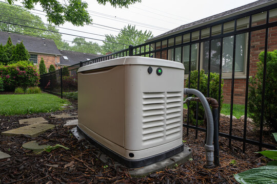  generator has been installed properly by a technician and is supplying energy during power outages illustrating the importance of a backup power source