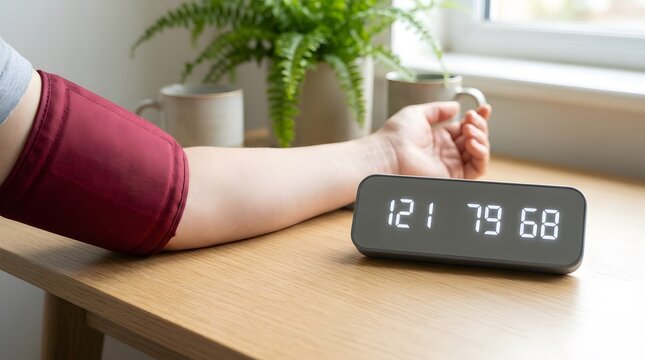Diagnostic checkup of heart condition and clinical prevention of hypotension using smart tester near window