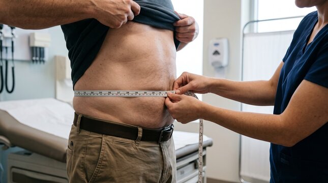 Measuring Waist Circumference During a Routine Health Assessment