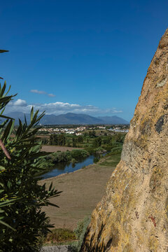 paysage et &eacute;tang de Diane &agrave; Aleria en Corse