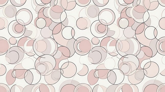 Delicate floral watercolor pattern with pastel pink and green botanical illustrations