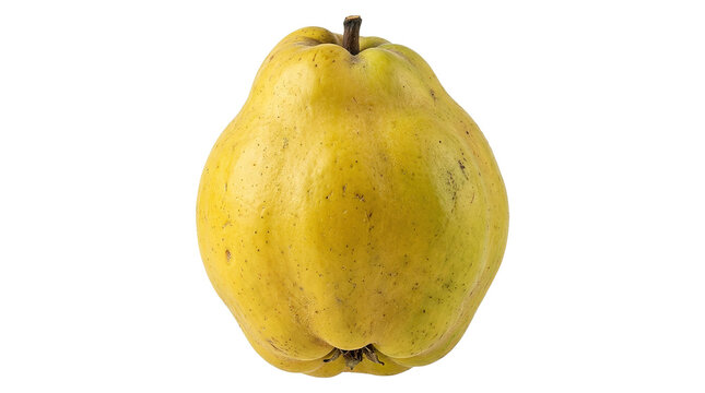Fresh quince fruit isolated on black background