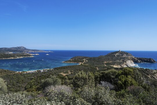 Beautiful bay in the Costa del sud, Sardinia, Italy