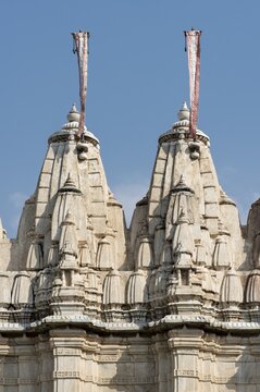 Architectural detail, Ranakpur Jain Temple, Rajasthan, India