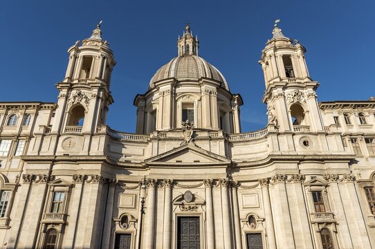 Sant'Agnese in Agone Church, Piazza Navona, Rome, Italy