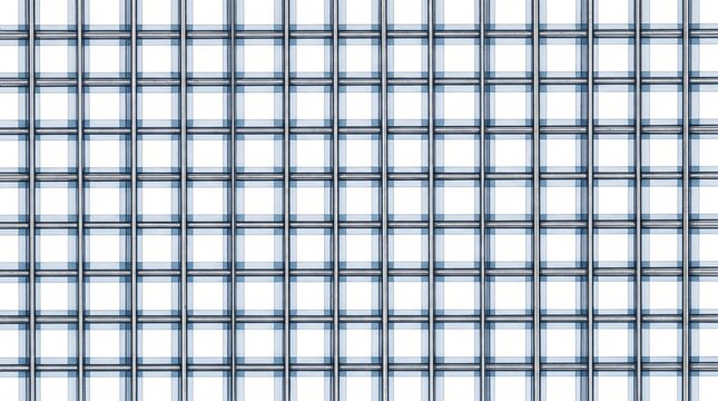 Metallic grid texture featuring symmetrical square patterns, clean white spaces, crisp intersecting lines, and modern industrial aesthetics