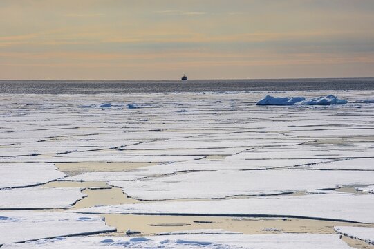 Pack ice, Arctic, Svalbard, Norway