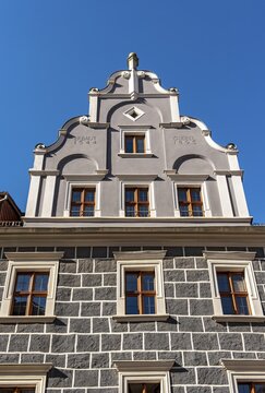 Renaissance facade, gabled house, Peterstra&szlig;e 7, G&ouml;rlitz, G&ouml;rlitz, Germany