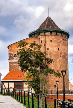 Ancient Stagiewna Gate on Granary Island in Gdansk