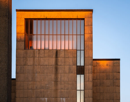 Tegs Church in warm evening light in Ume&aring;, Sweden
