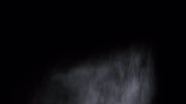 Abstract ethereal white smoke flowing against a dark background.